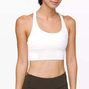 Lululemon Energy Bra Long Line White (size 6)